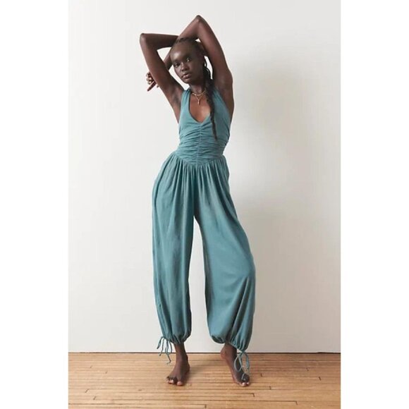 Urban Outfitters Out From Under Beach To Bar Halter Jumpsuit - Picture 2 of 3